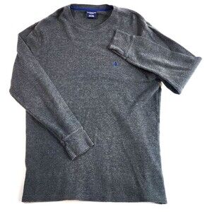 Polo Ralph Lauren Sleepwear Long Sleeve Thermal Shirt Mens L Gray Pony Logo